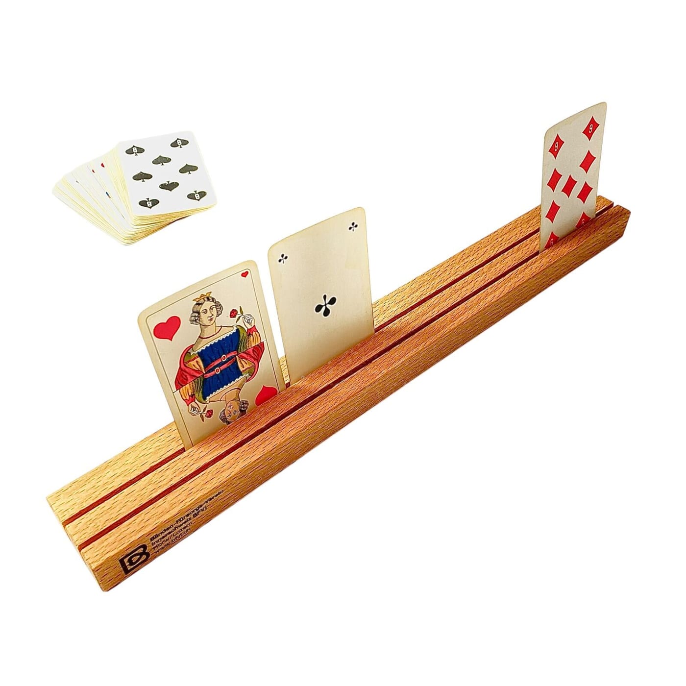 Kartenhalter aus Holz, jasskarten spielhilfe